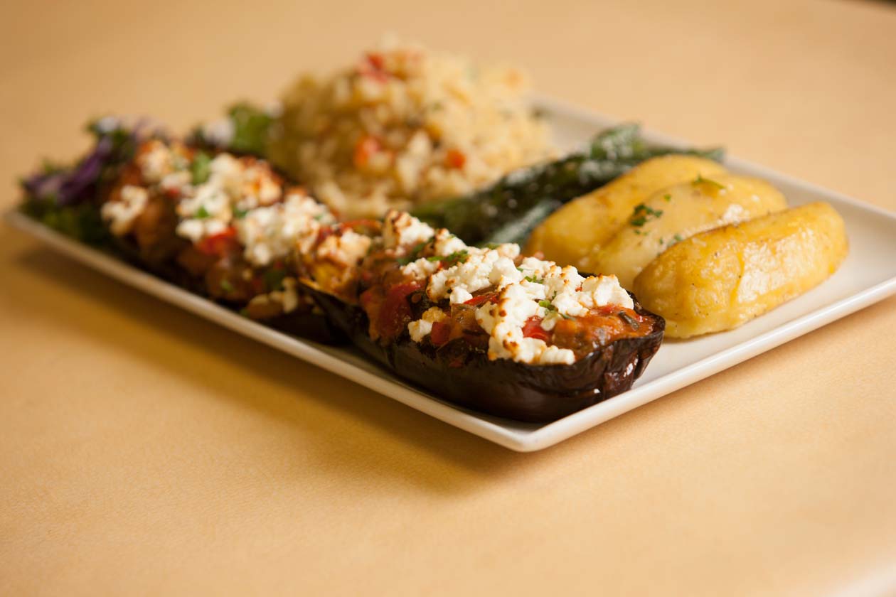 Papoutsakia- stuffed eggplant