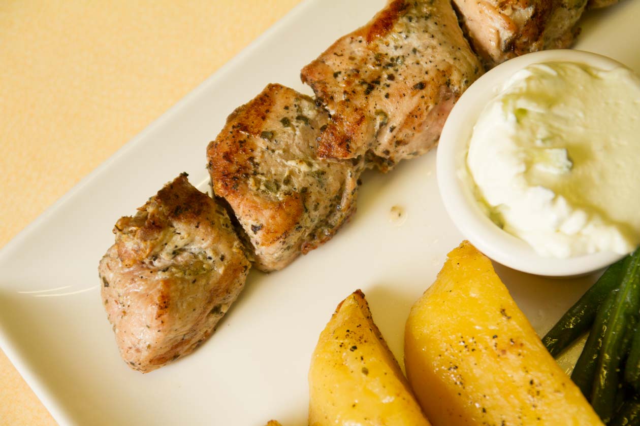 Pork Souvlaki Dinner